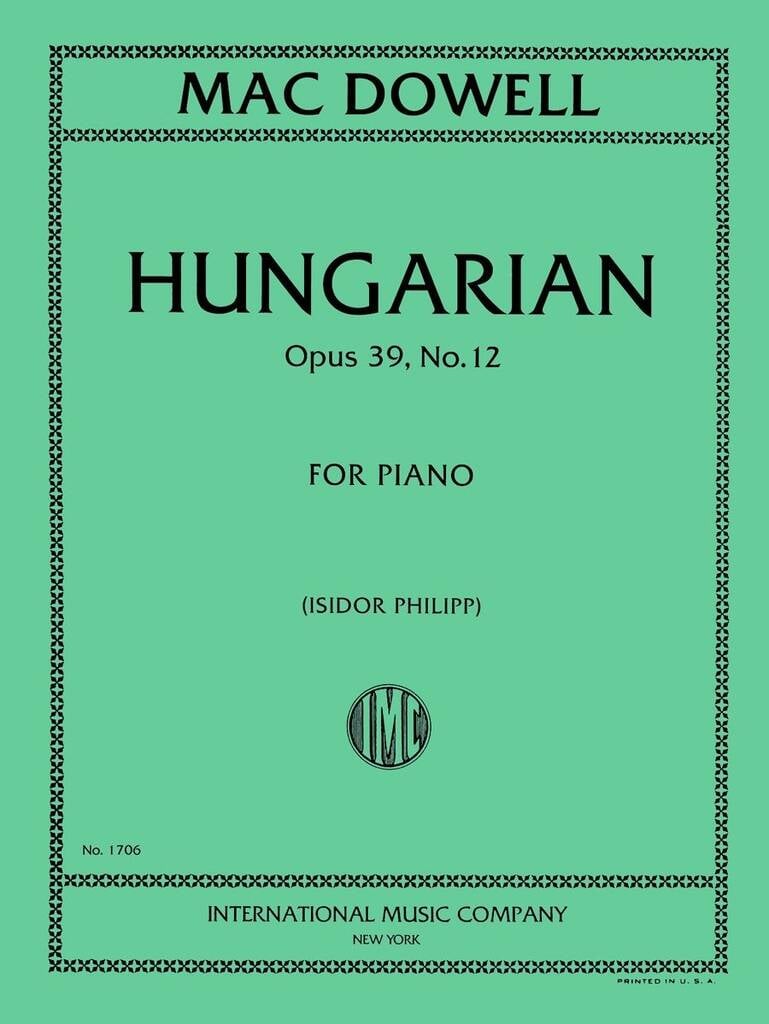 Hungarian Op.39/12